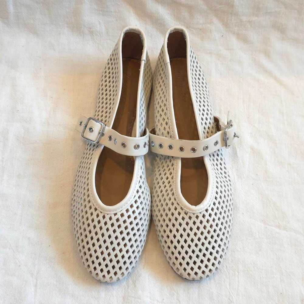 Madewell The Remy Mary Jane Flat - vintage muslin/ Size US 7 - Picture 2 of 8